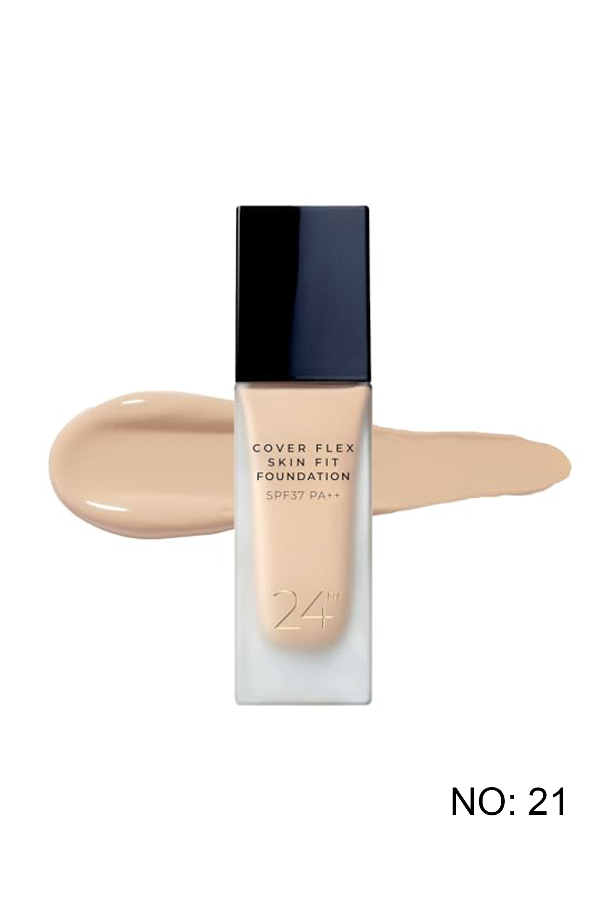 Yüksek Kapatıcı Fondoten Spf37 Ve 24 Saat Korumalı Cover Flex Skın Fıt Foundatıon No: 21 Rosy Beıge